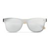 Lunettes De Soleil Promotionnelle En Bambou Gris Face ALOHA