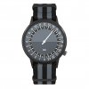 Montre Mono Aiguille Promotionnnelle Noir Et Gris 24H Montre Mono Aiguille Promotionnnelle Noir Et Gris 24H