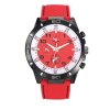 Montre Personnalisable Tendance Rouge Surpiqures Noires TURBO