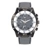Montre Personnalisée Tendance Grise Surpiqures Noires TURBO