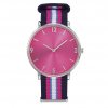 Montre Tendance Personnalisable Rose, Marine, Turquoise, Blanc SPECTRE RONDE