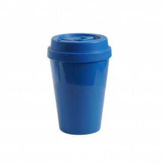 Mug anti-fuites personnalisé en bioplastique - 300ml - bleu - DRINKSAF