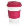 Mug Avec Couvercle 350ml Publicitaire En Amidon De Maïs Rose PLANT CUP