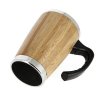 Mug Isotherme 330ml Publicitaire En Bambou Dessous BATCH