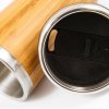 Mug Isotherme Anti Fuites Promotionnel 410ml En Bambou Couvercle WOOD YOU