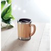 Mug Réutilisable Promotionnel Double Paroi Inox Et Bambou 300ml MOKKA