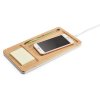Organiseur De Bureau Personnalisable Avec Chargeur Sans Fil Induction En Bambou En Situation MOTT Organiseur De Bureau Personnalisable Avec Chargeur Sans Fil Induction En Bambou En Situation MOTT
