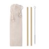 Pailles En Bambou Personnalisable Sachet NATURAL STRAW Pailles En Bambou Personnalisable Sachet NATURAL STRAW