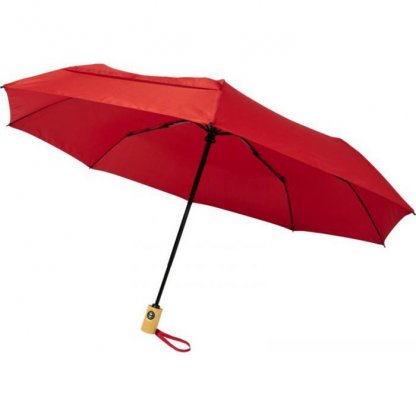 Parapluie Personnalisable En Bouteilles Plastiques Recyclées Rouge BO