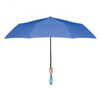 Parapluie Pliable Personnalisable En Bouteilles Plastiques Recyclées Bleu TRALEE