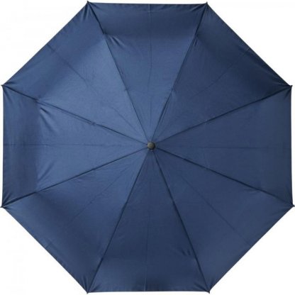 Parapluie Promotionnel En Bouteilles Plastiques Recyclées Ouvert Bleu BO