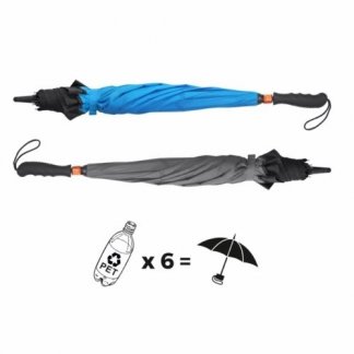 Parapluie réversible personnalisé en bouteilles plastiques recyclées - Fermé - REVERSO
