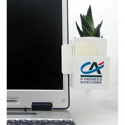 Plante Dépolluante Dans Pot Recyclé Publicitaire Spécial écran Ordinateur Sur Portable LA VEGETAL BOX