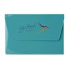 Pochette Publicitaire A5 De Voyage 1 Poche En PVC Turquoise Et Marquage Quadri Pochette Publicitaire A5 De Voyage 1 Poche En PVC Turquoise Et Marquage Quadri