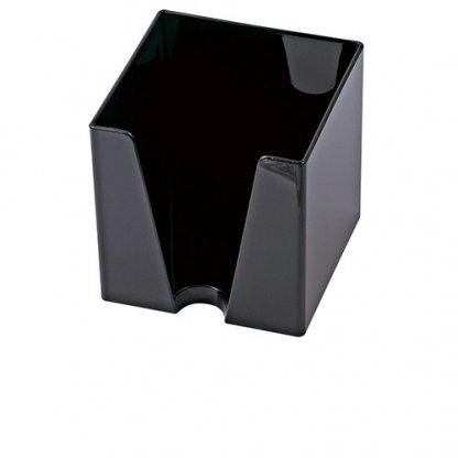Porte Bloc Note Cube Publicitaire En Plastique Polystyrène Cristal Noir CUBE