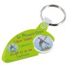 Porte Clés, Porte Jeton, Gratte Jeu Publicitaire En Plastique ABS Vert Anis
