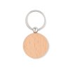 Porte Clés Rond Publicitaire En Bois Face TOTY WOOD