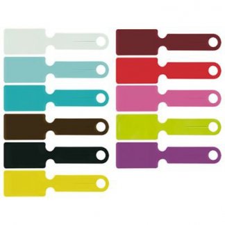 Porte étiquettes pour bagages publicitaire en PVC - Coloris PVC gomme vernie