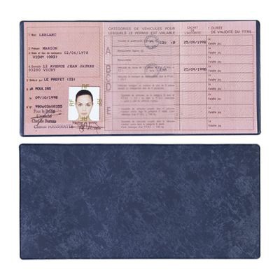 Porte-permis de conduire 3 volets personnalisé en PVC