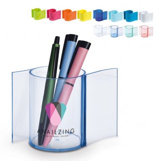 Pot à crayons promotionnel en plastique polystyrène cristal - AILES