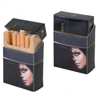 Protège paquet de 20 cigarettes à votre forme publicitaire en polypropylène - en situation