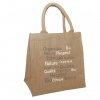 Sac Cabas Personnalisé Normes Alimentaires En Toile De Jute 30x30x19cm Naturel MUMBAI