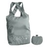 Sac Shopping Pliable Promotionnel En Bouteilles Plastiques Recyclées Gris INZE POCKET