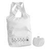 Sac Shopping Pliable Publicitaire En Bouteilles Plastiques Recyclées Blanc INZE POCKET