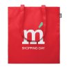 Sac Shopping Promotionnel En Bouteilles Plastiques Recyclées Rouge Avec Marquage 110g 38x42cm TOTEPET