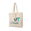 Sac Shopping Publicitaire Avec Soufflet En Coton Biologique 240g 38x42x10cm Face Avant HAORA
