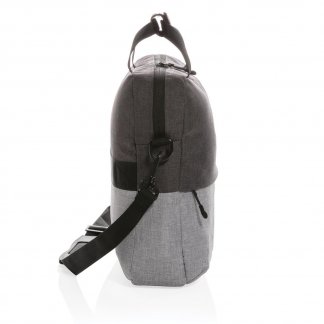 Sacoche ordinateur personnalisée en bouteilles plastiques recyclées - Côté - DUO COLOR