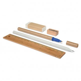 Set écriture publicitaire en jute, coton, bambou, papier - accessoires - ECOSET