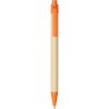 Stylo Bille Publicitaire En Carton Recyclé Et Bioplastique Orange BERK Stylo Bille Publicitaire En Carton Recyclé Et Bioplastique Orange BERK