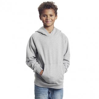 Sweatshirt enfant publicitaire à capuche en coton biologique - gris - HOODIE KIDS