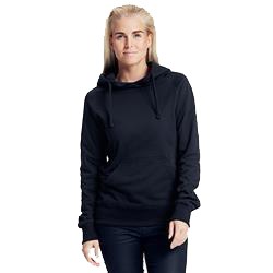 Sweatshirt Femme Publicitaire à Capuche En Coton Biologique Noir HOODIE LADIES