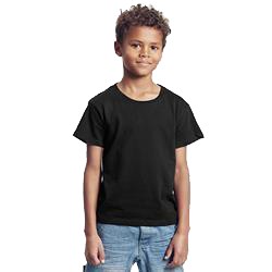 T Shirt Enfant Publicitaire En Coton Biologique Manches Courtes Noir KIDS