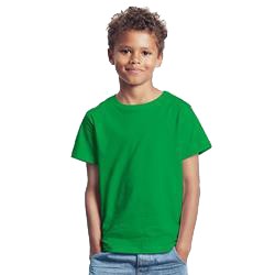 T Shirt Enfant Publicitaire En Coton Biologique Manches Courtes Vert KIDS