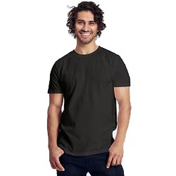 T Shirt Publicitaire Homme Ajusté En Coton Biologique Manches Courtes Noir FITTED MEN