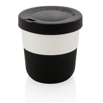 Tasse à Café Avec Couvercle En PLA Personnalisable 280ml Noir COFFEE TO GO
