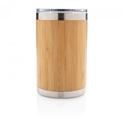 Tasse Promotionnelle Bambou Et Inox Profil 270 Ml COFEE TO GO