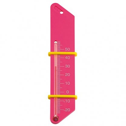 Thermomètre Publicitaire Avec Bagues En Plastique ABS Rose