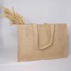 Sac Cabas En Toile De Jute Amidonnée 50x35x21cm KOLLAM Avec Paille Sac Cabas En Toile De Jute Amidonnée 50x35x21cm KOLLAM Avec Paille
