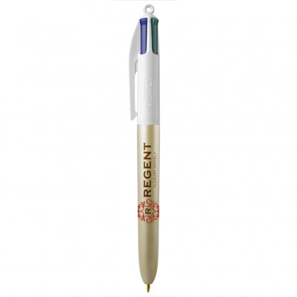 Stylo Bille 4 Couleurs BIC 4 COLOURS GLACE Or Avec Marquage