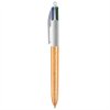 Stylo Bille 4 Couleurs BIC 4 COLOURS GLACE Or Granité