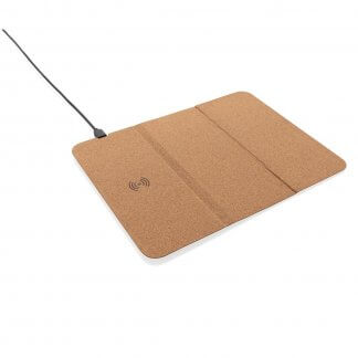 Tapis De Souris En Liège Avec Support Téléphone Et Induction Publicitaire MULTIBURO