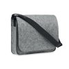 Sac Messager En Feutre PET Recyclé 36x27x8cm BAGLO Gris Côté