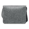 Sac Messager En Feutre PET Recyclé 36x27x8cm BAGLO Gris Dos
