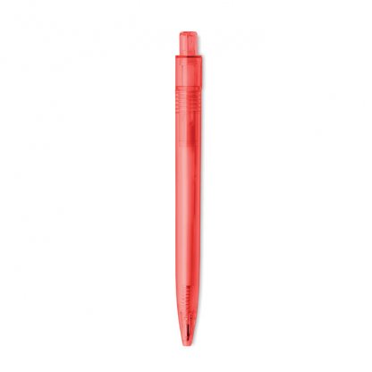 Stylo Bille Avec Clip Pivotant En PET Recyclé RENEWED Rouge Dos