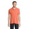 Polo Homme En Coton Bio 170g PLANET MEN Pop Orange