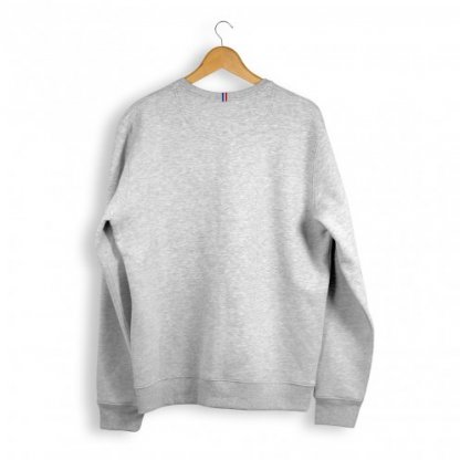 Sweatshirt En Coton Biologique Et Polyester 360g ARCHIBALD Gris Chiné